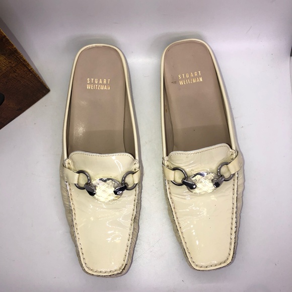 STUART WEITZMAN “Ciaw” Patent Leather Slide On Mules/Clogs Size 8 - Picture 10 of 15